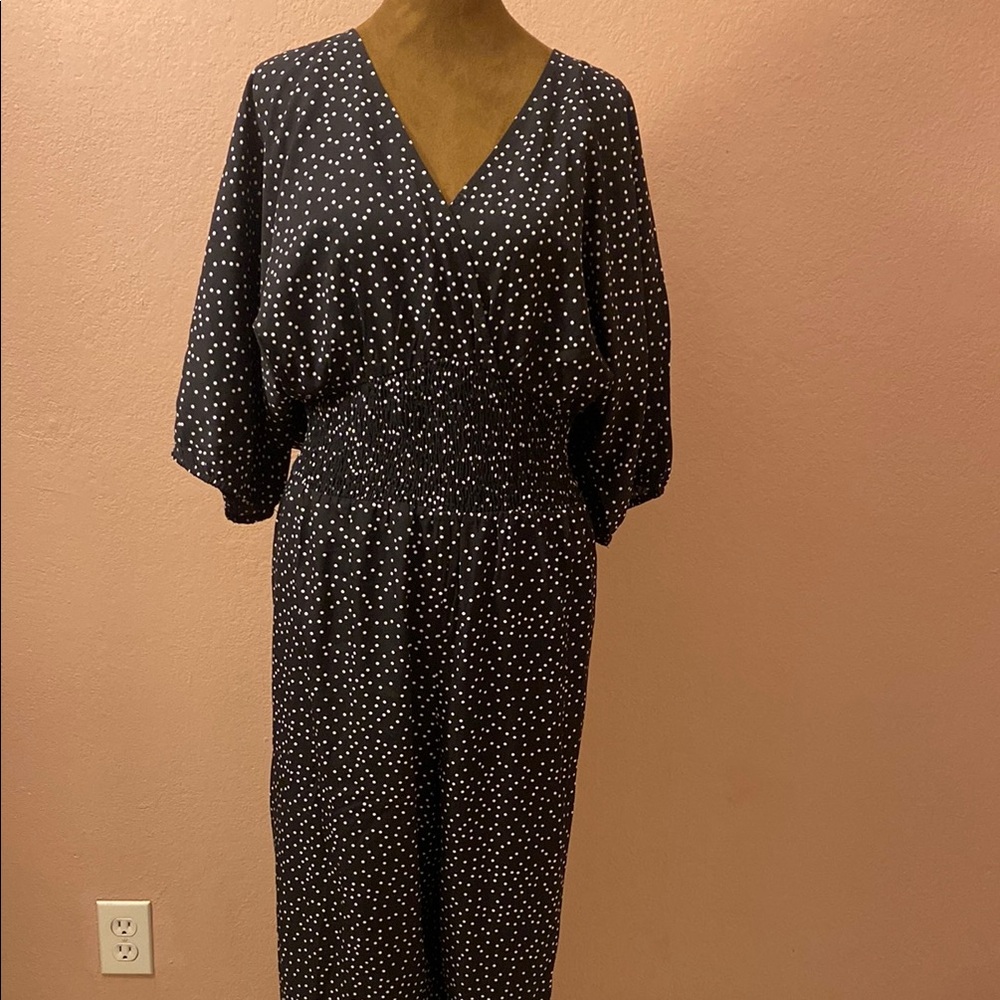 BLOOMCHIC. Polka Dot Jumpsuit - Black and White
